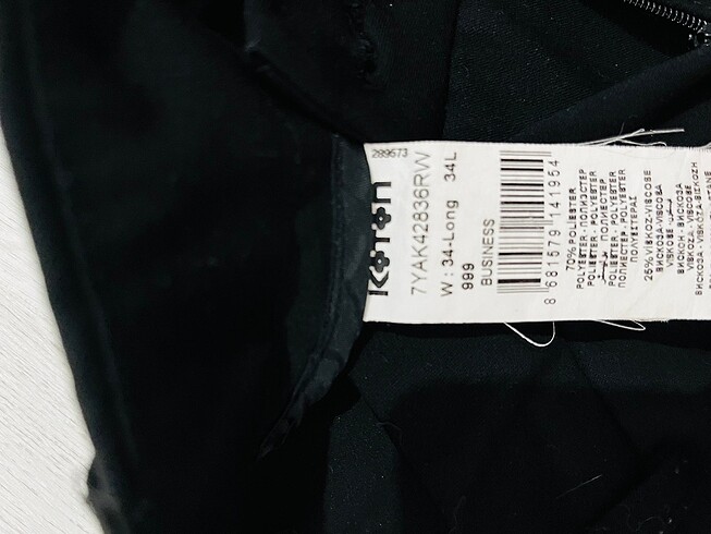 xs Beden Kumaş pantolon