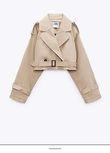 Zara crop trençkot 