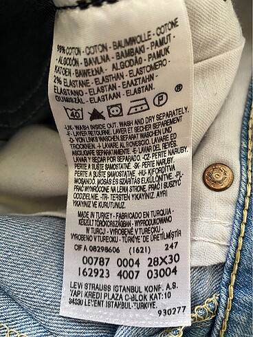 30 Beden Levi's Vintage 506 Düşük Bel Jean