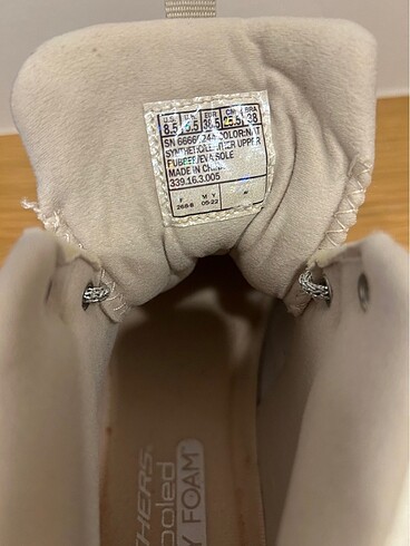 38,5 Beden ten rengi Renk Sneakers spor ayakkabı