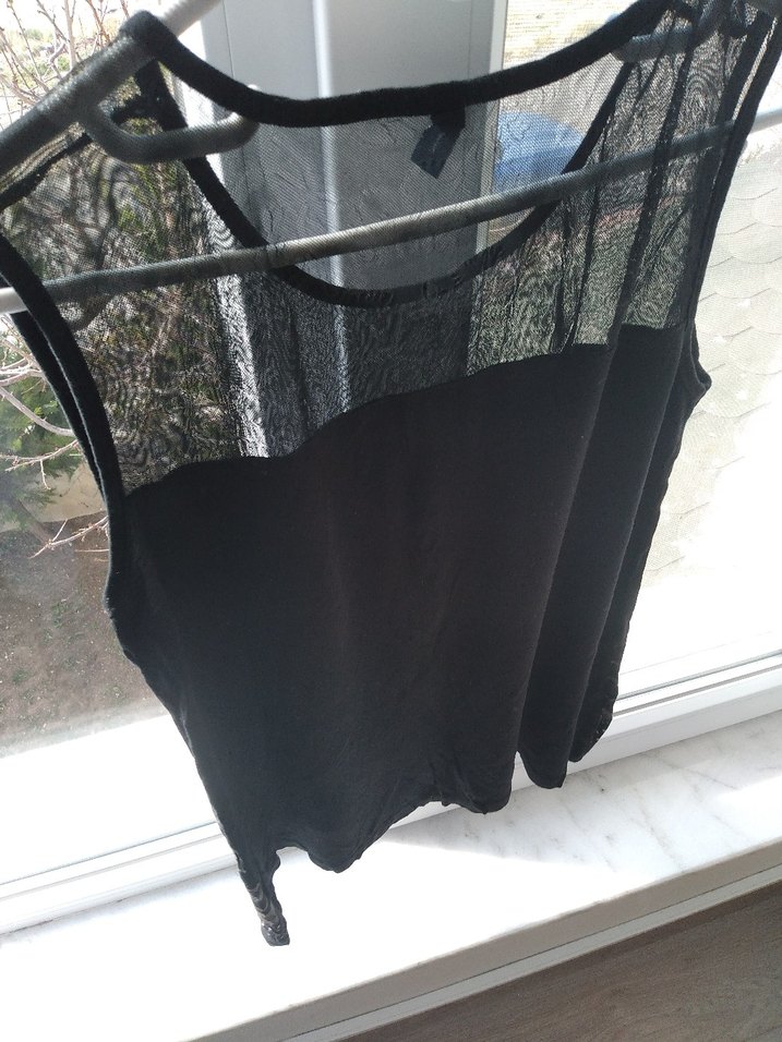 Kedi Desenli Siyah bluz - Görsel 2