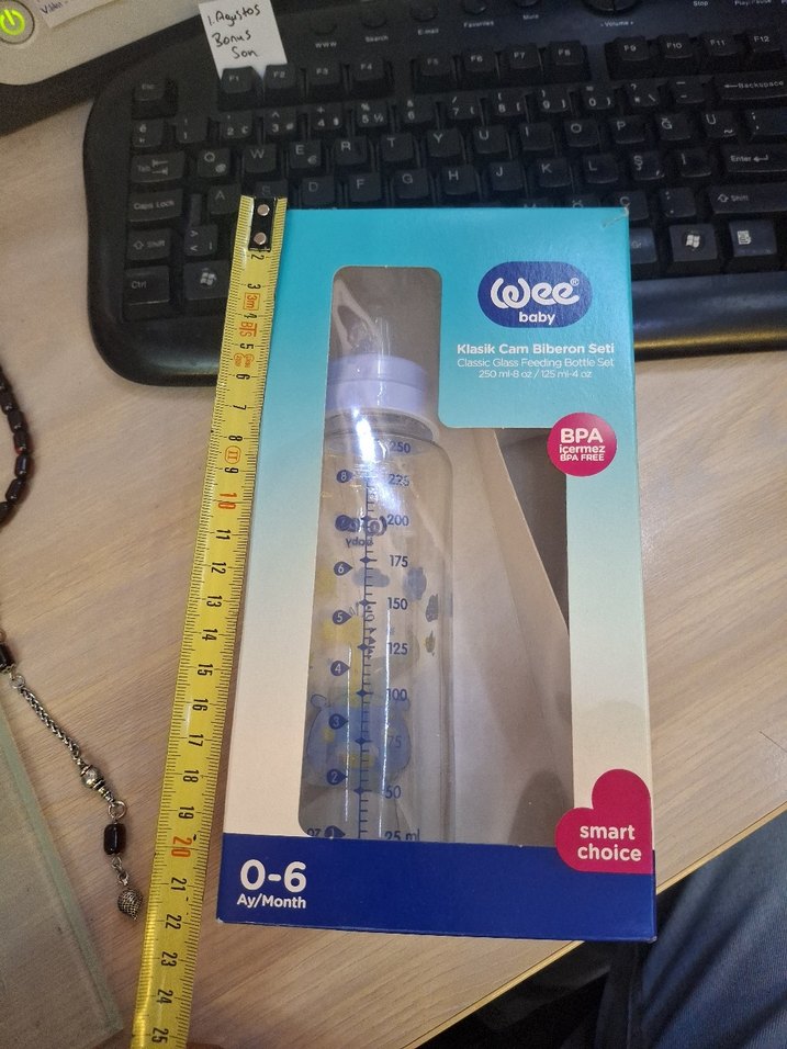 Wee Baby 0-6 Ay Klasik Cam Biberon tekli - Görsel 3
