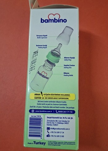 Bambino Cam Biberon 125ml Silikon Başlıklı - Görsel 4
