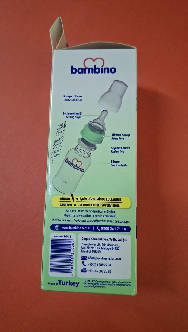 Bambino Cam Biberon 125ml Silikon Başlıklı - Görsel 4