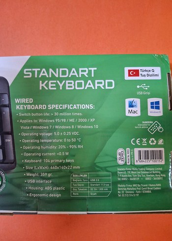 SUBSERO Standart Siyah Klavye - Görsel 4