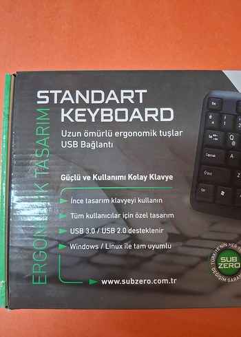 SUBSERO Standart Siyah Klavye - Görsel 2