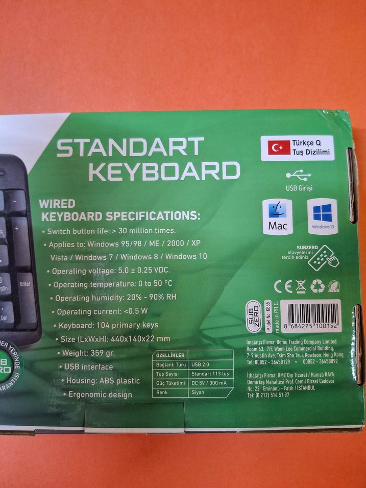 SUBSERO Standart Siyah Klavye - Görsel 4