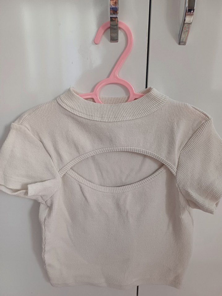 beyaz crop top - Görsel 2