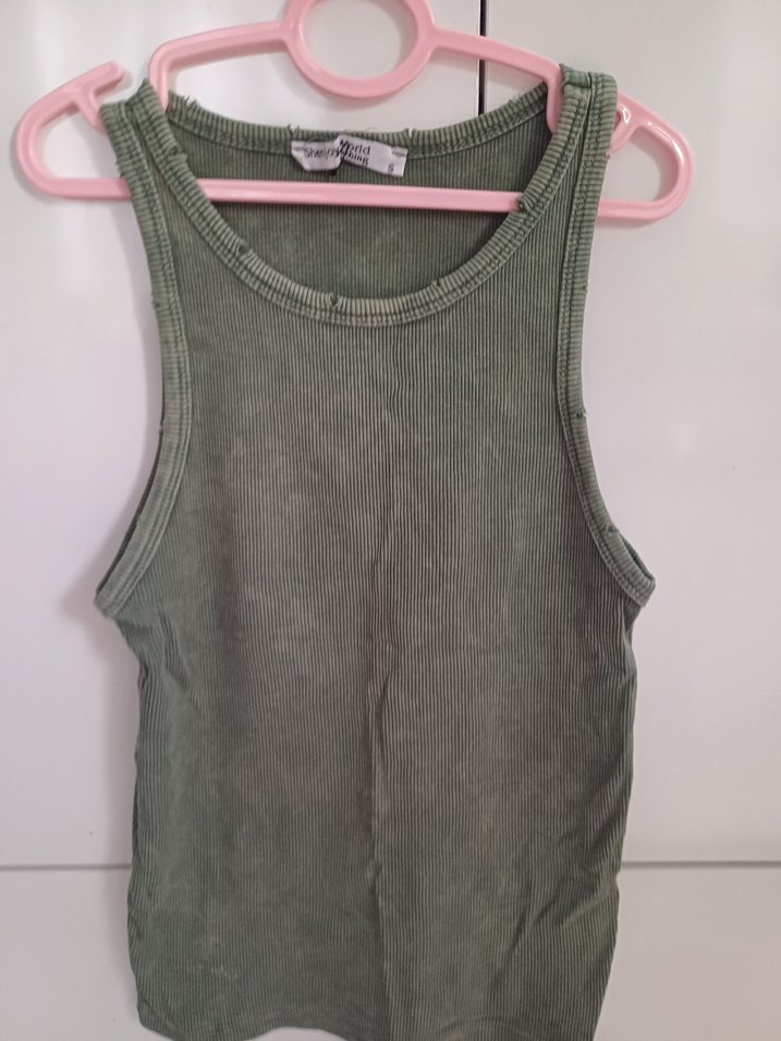 Gri Kolsuz Fit Kesim Kadın Atlet - Görsel 2