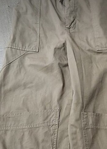Bej Keten Pantolon