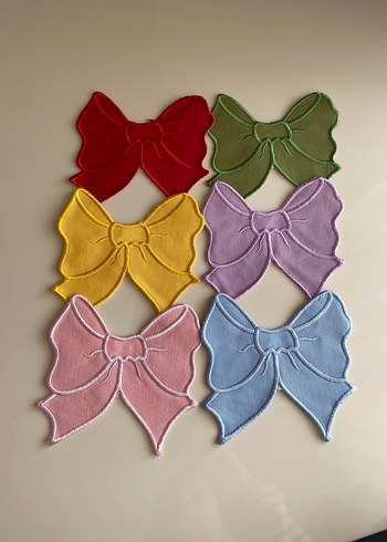 Renkli fiyonk sunum peçetesi - Görsel 4