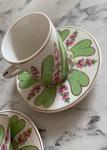 Perotti yeşil kahve fincanı - Görsel 3