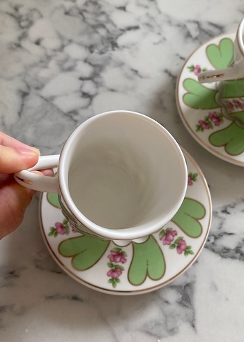 Perotti yeşil kahve fincanı - Görsel 5