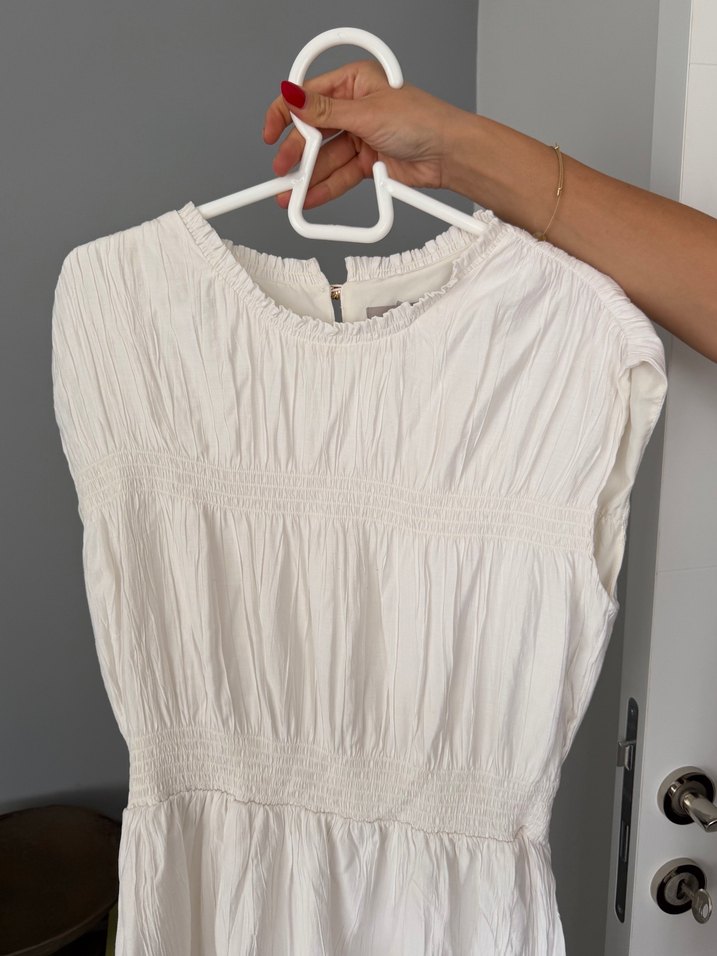 H&M Beyaz Elbise — görsel 3/4