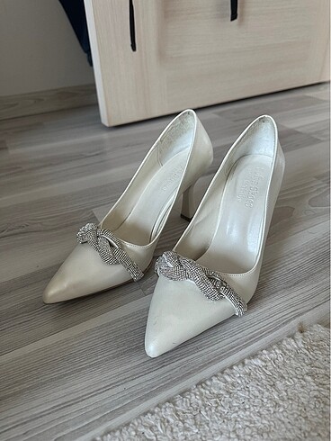 Beyaz Gelinlik ayakkabısı