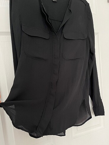 xs Beden siyah Renk H&M Siyah Gömlek