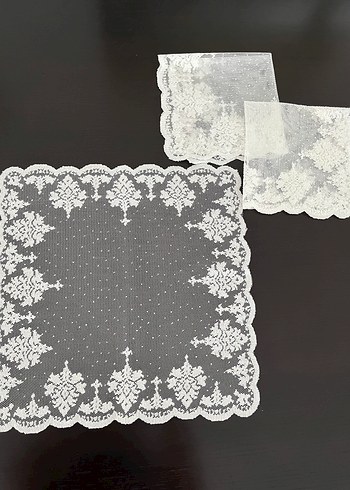 English Home 3lü Dantel Örtü Seti - Görsel 3