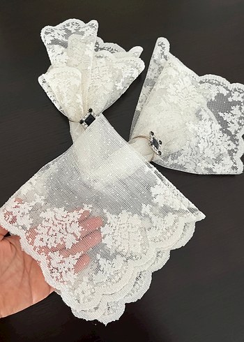 English Home 3lü Dantel Örtü Seti - Görsel 5