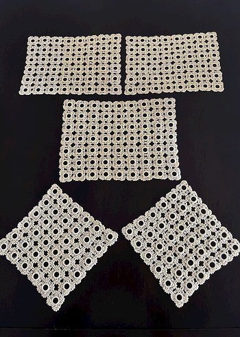 Dantel Elişi 5 Parça Oda Takımı - Görsel 8