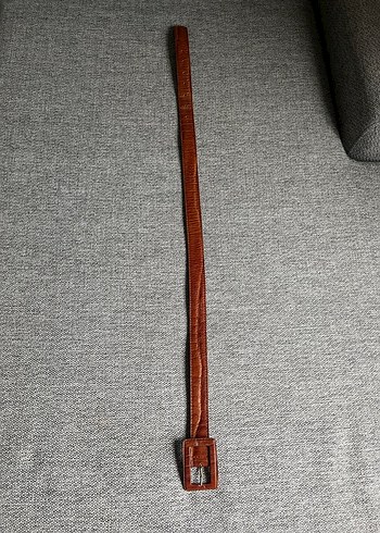 Vintage Deri Kemer - Görsel 7