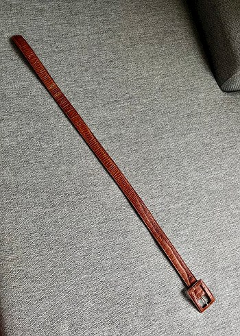 Vintage Deri Kemer - Görsel 5