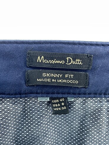 40 Beden lacivert Renk Massimo Dutti Kumaş Pantolon %70 İndirimli.