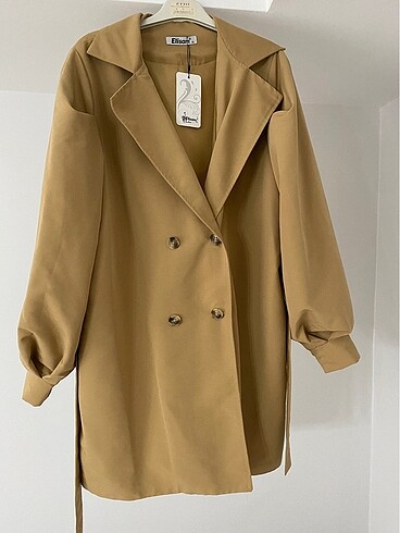 xl Beden camel Renk Trençkot
