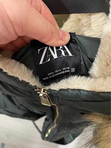 l Beden haki Renk Zara mont
