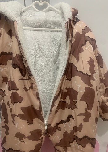 Kız Bebek Kahverengi Kamuflaj Tulumu - Görsel 2