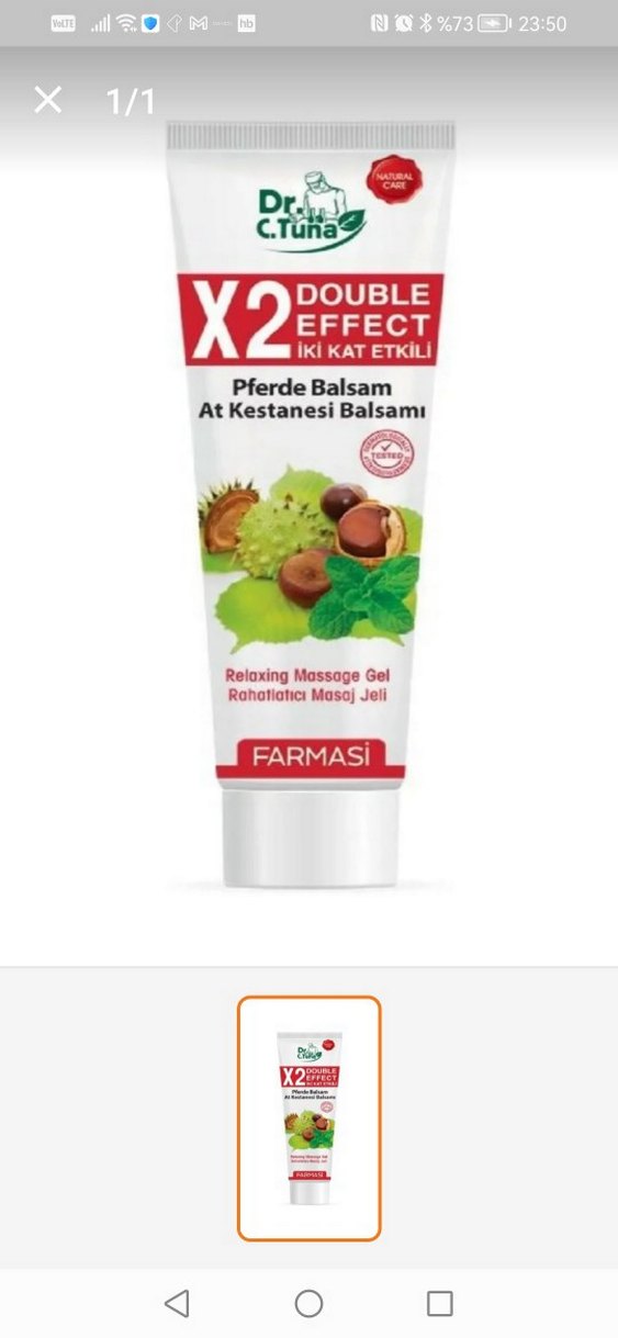 Dr. C. Tuna At Kestanesi Masaj Jeli 125 ml - Görsel 2