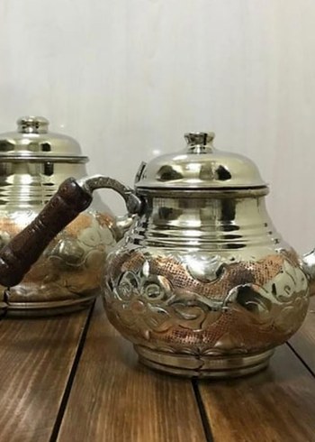 Parlak Çok Renkli Çift Katlı Çaydanlık - Görsel 2