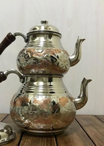 Parlak Çok Renkli Çift Katlı Çaydanlık - Görsel 3