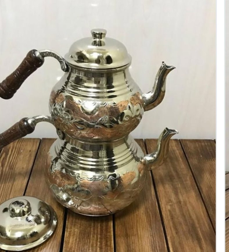 Parlak Çok Renkli Çift Katlı Çaydanlık - Görsel 4