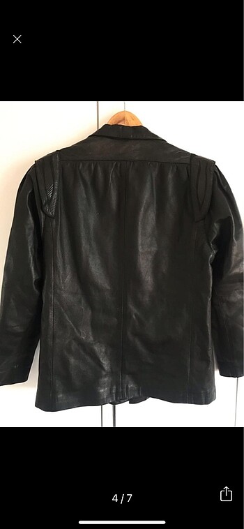 l Beden siyah Renk DERIMOD VINTAGE DERI CEKET UNISEX