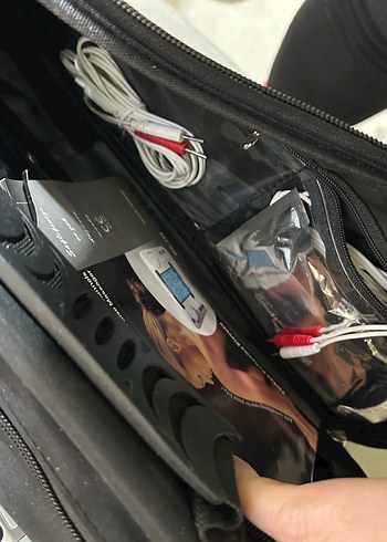 Gri 2 Kanallı Elektronik Masaj Cihazı - Görsel 2