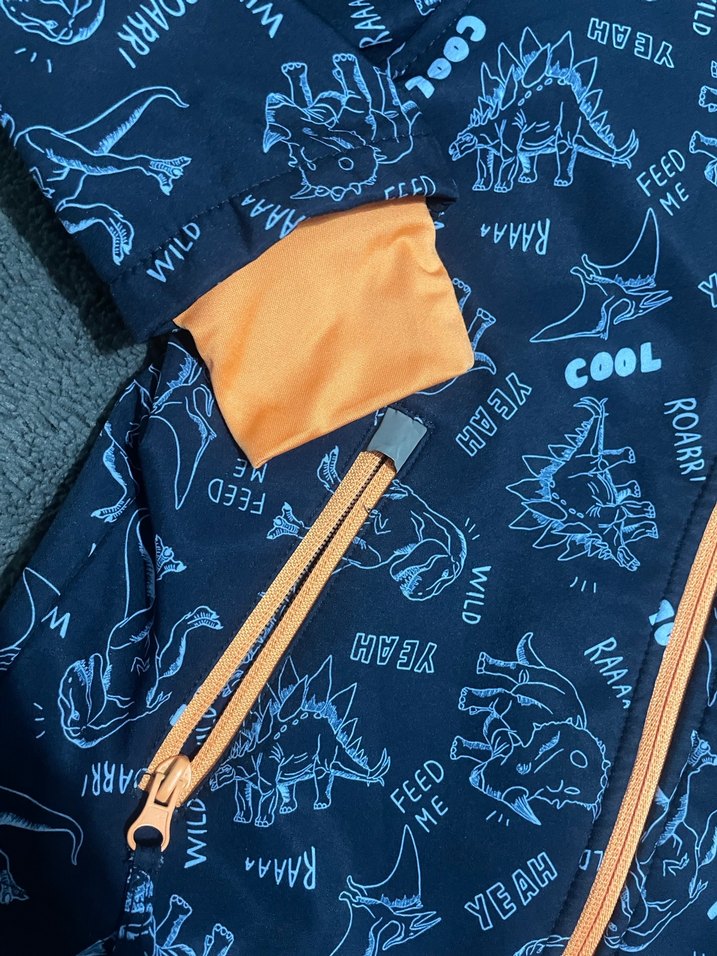 Erkek Çocuk Baskılı Fermuarlı Yağmurluk - Görsel 2