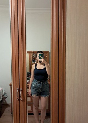 xs Beden mavi Renk kot şort