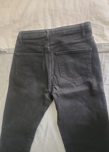 Siyah Kadın Denim Normal Boy Dar Kesim Pantolon