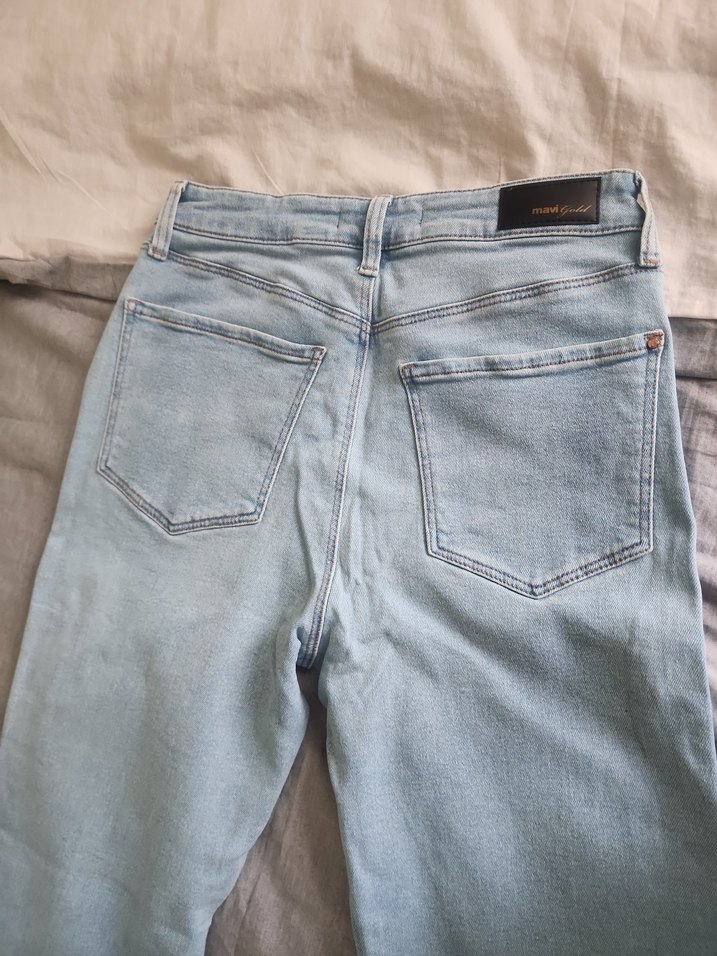 Mavi Normal Boy Denim Kadın Jean - Görsel 4