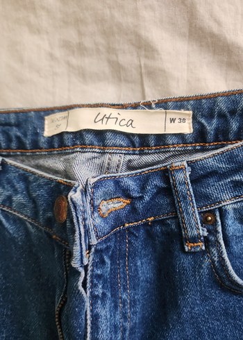 Kadın Mavi Normal Boy Denim Jean - Görsel 2