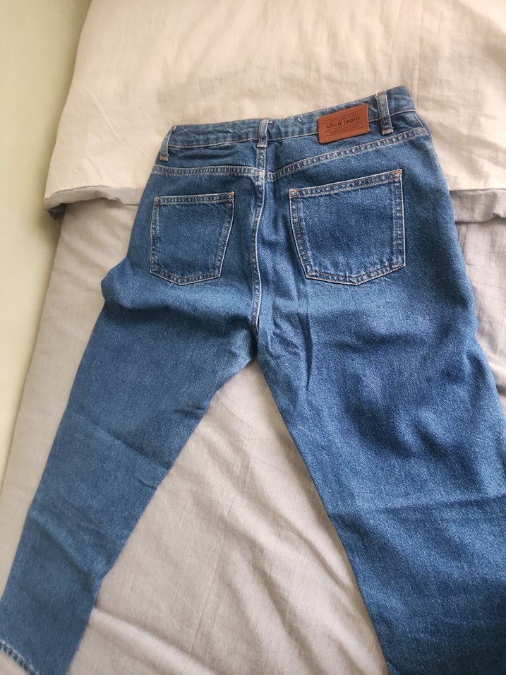 Kadın Mavi Normal Boy Denim Jean - Görsel 4