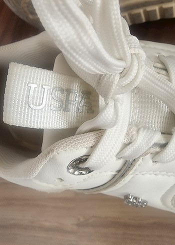 us polo assn beyaz Kadın Platform Spor Ayakkabı - Görsel 4