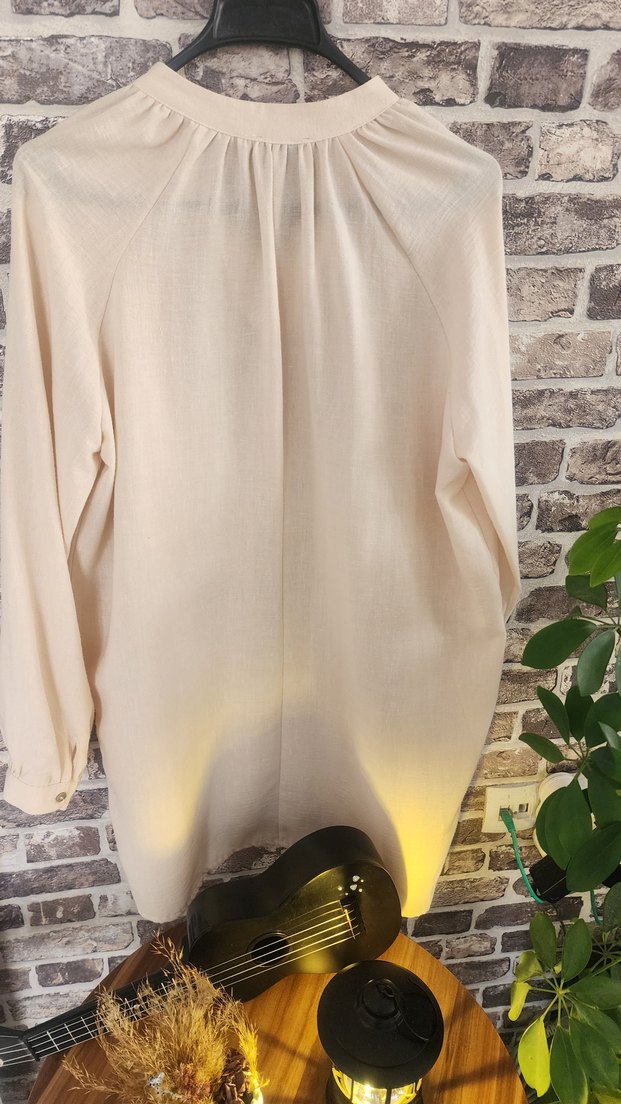 Dantel Detaylı Bohem Uzun Kollu Bluz - Görsel 3