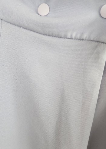 Kadın Mor Pilili Uzun Kumaş Pantolon - Görsel 5