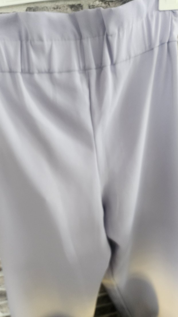 Kadın Mor Pilili Uzun Kumaş Pantolon - Görsel 3