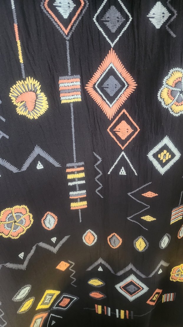 Zincir Detaylı Uzun Kollu Bohem Tunik - Görsel 2