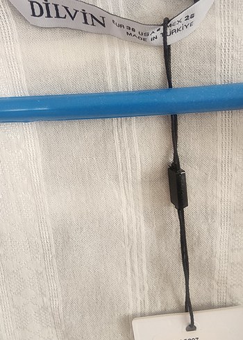 Bohem Tarzı Beyaz Keten V Yaka Gömlek - Görsel 7