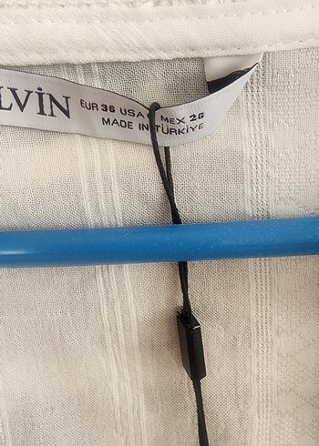 Bohem Tarzı Beyaz Keten V Yaka Gömlek - Görsel 5