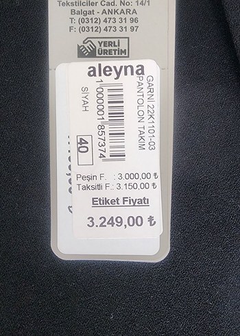 Kadın Siyah Kumaş Kemerli takım - Görsel 3