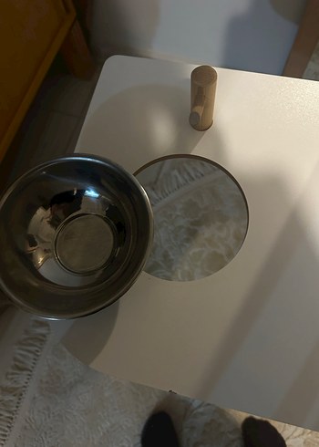 Çocuk Oyun Mutfak Seti Ahşap Beyaz - Görsel 5